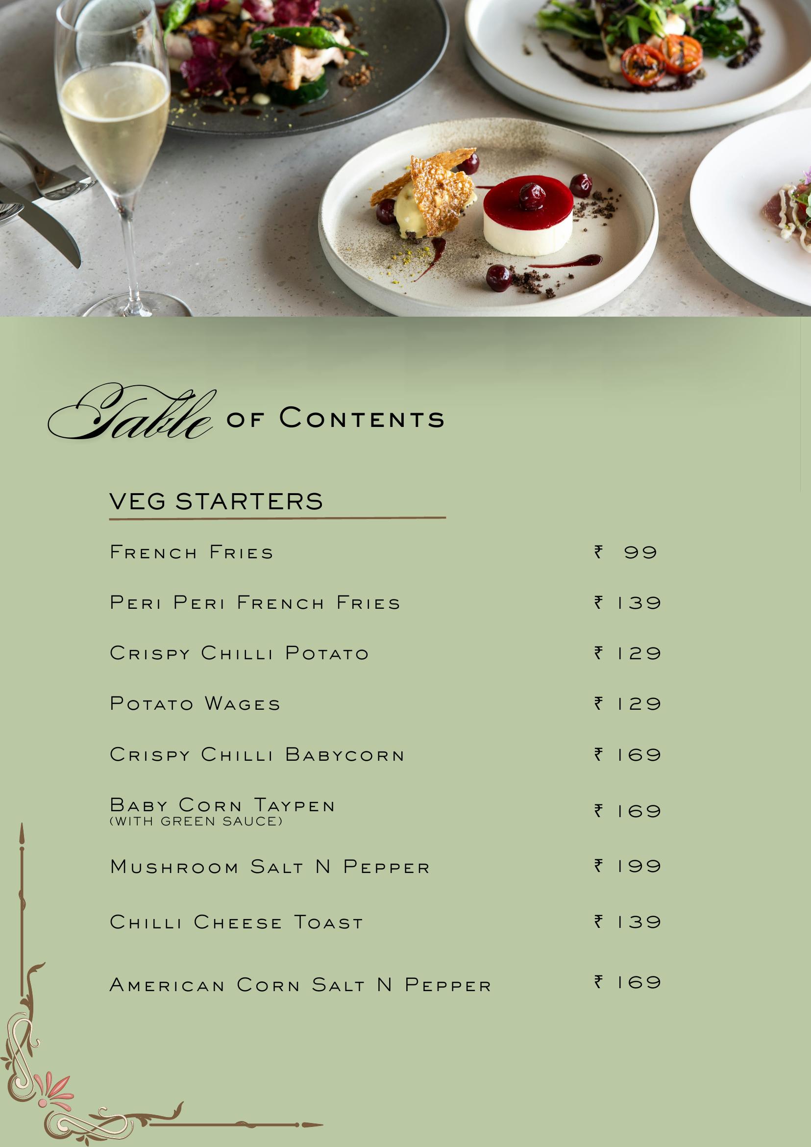 Windfall Cafe Menu Page 3