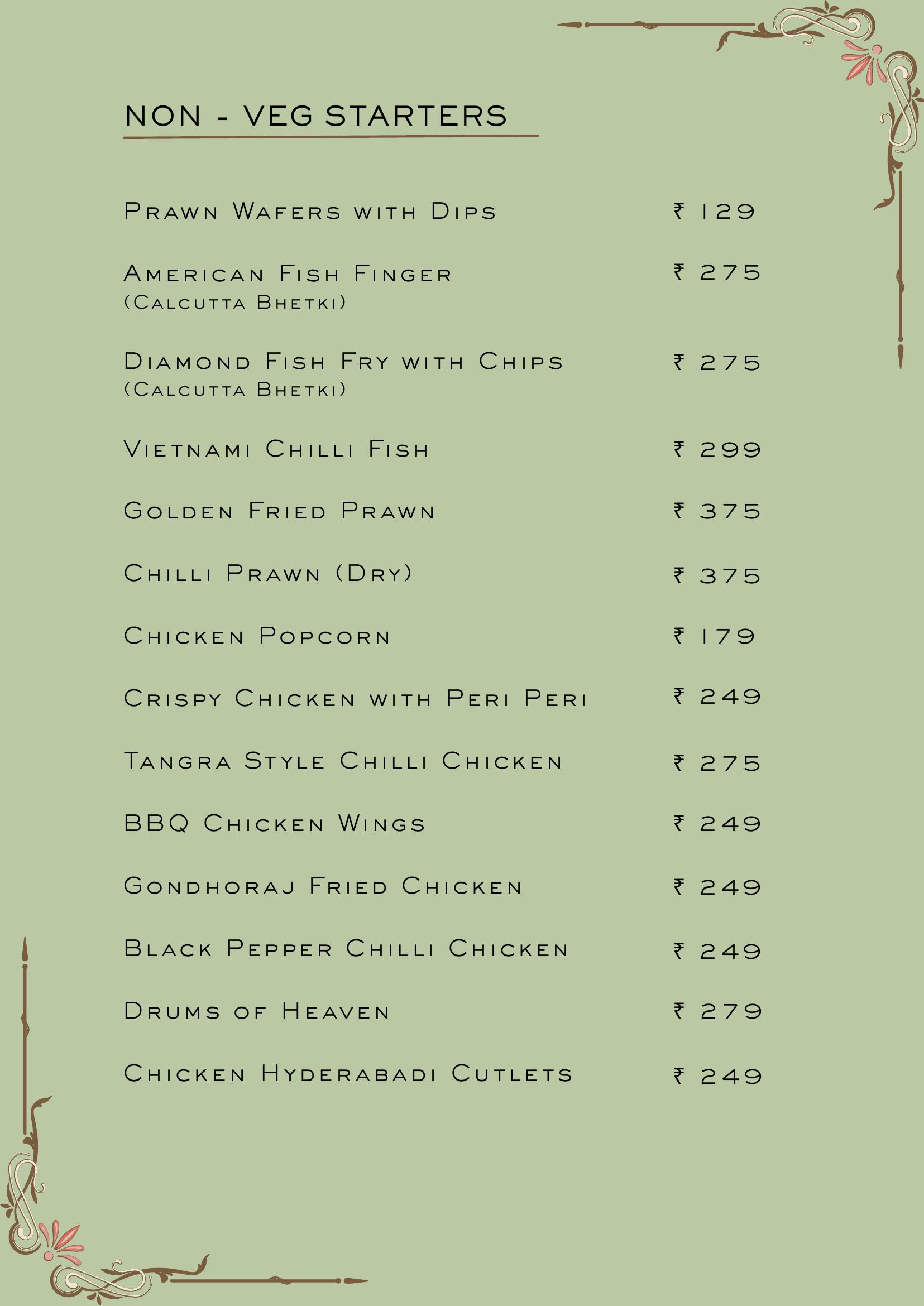 Windfall Cafe Menu Page 4