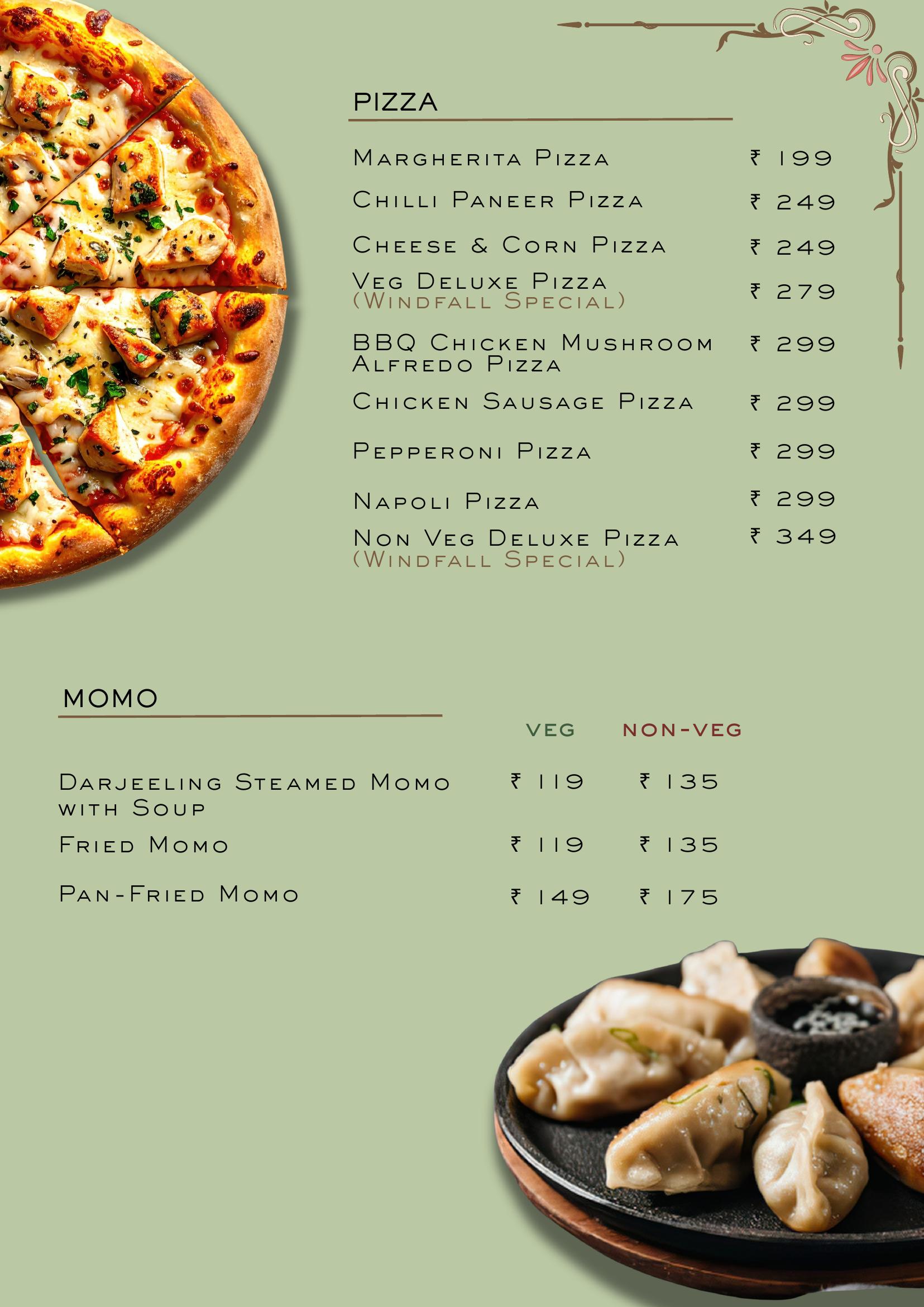 Windfall Cafe Menu Page 5