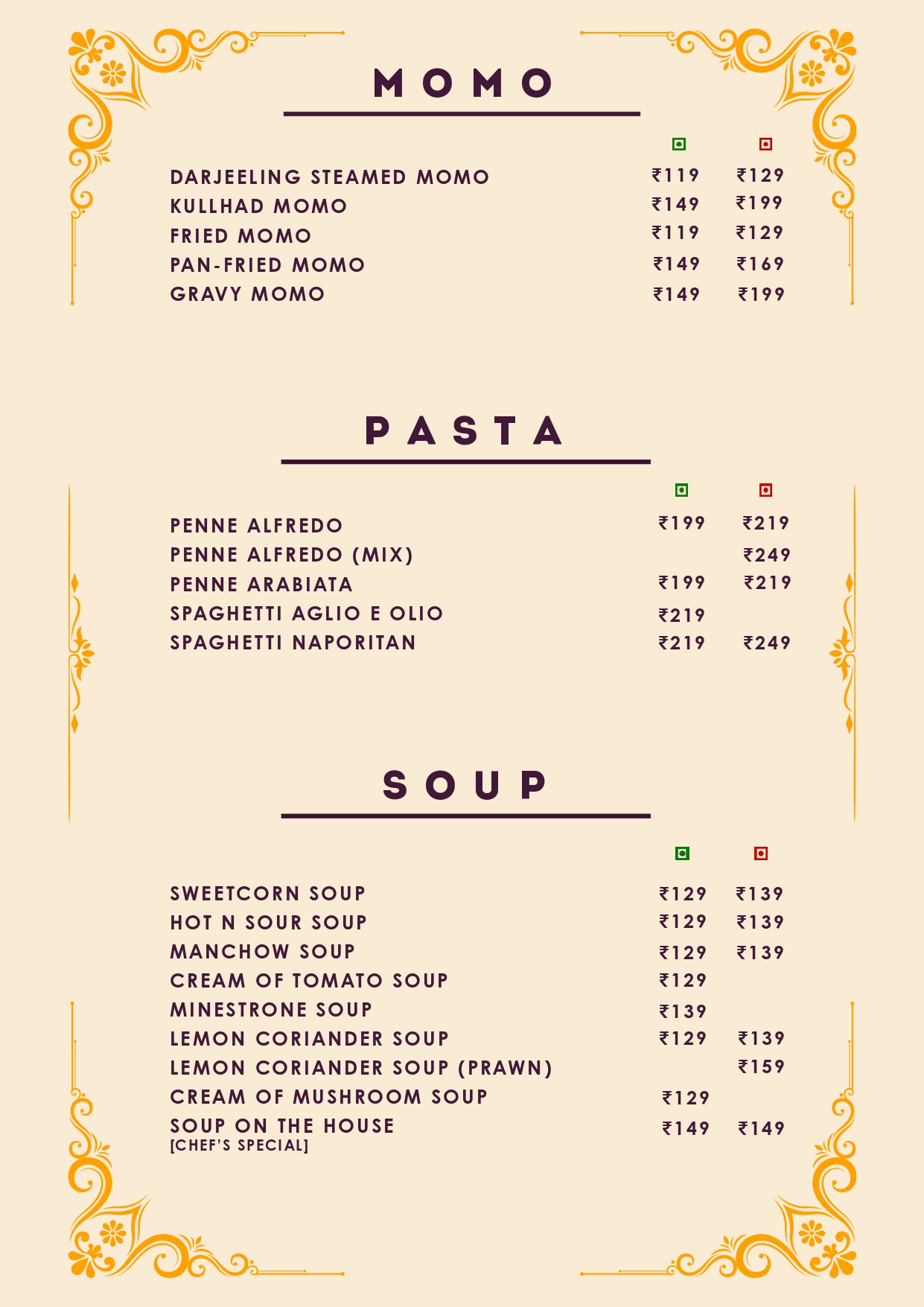 Windfall Cafe Menu Page 5
